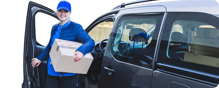 E-Logic Mover standing by a car
