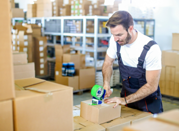 Team member performing our Commercial Packing Services